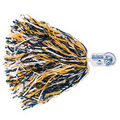 500-Streamer Pom Poms w/Mascot Handle - Spartan/ Indian/ Knight End